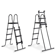 Load image into Gallery viewer, EXIT Black pool 450x122 with sand filter, dome and ladder - black