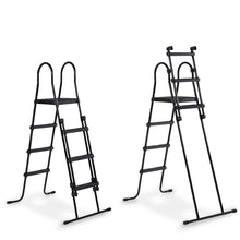 Load image into Gallery viewer, EXIT Black pool 488x122 with sand filter, dome and ladder - black