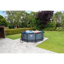 Load image into Gallery viewer, EXIT Wood 360x122 pool with sand filter and ladder - brown