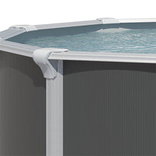 Cargar imagen en el visor de la galería, Piscina de acero elevada OSMOSE ANTRACITA 490x132 con bomba de filtración