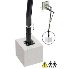 Cargar imagen en el visor de la galería, Tablero de Baloncesto para Montaje en Suelo EXIT Galaxy - Verde/Negro