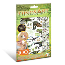 Cargar imagen en el visor de la galería, Tatuajes Temporales de Dinosaurios Brillantes en la Oscuridad