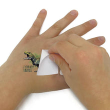 Cargar imagen en el visor de la galería, Tatuajes Temporales de Dinosaurios Brillantes en la Oscuridad