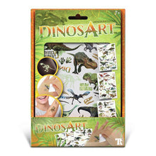 Cargar imagen en el visor de la galería, Tatuajes Temporales de Dinosaurios Brillantes en la Oscuridad