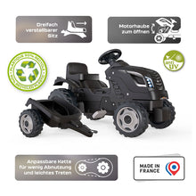 Load image into Gallery viewer, Farmer XL Tractor + Trailer - Black