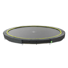 Cargar imagen en el visor de la galería, Cama elástica deportiva en suelo EXIT Silhouette ø366cm - Negra