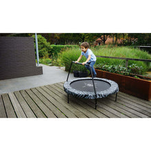 Load image into Gallery viewer, EXIT Tiggy junior trampoline with bar ø140cm - Black/Grey
