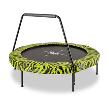 Load image into Gallery viewer, EXIT Tiggy junior trampoline with bar ø140cm - Black/Green