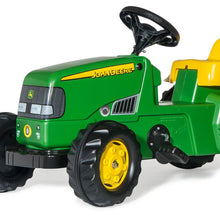 Load image into Gallery viewer, John Deere pedal tractor with trailer