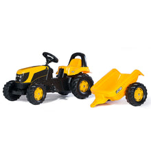Load image into Gallery viewer, JCB pedal tractor with trailer
