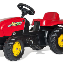 Cargar imagen en el visor de la galería, Tractor de pedales Rolly Kid con remolque color rojo