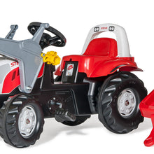 Cargar imagen en el visor de la galería, Tractor de pedales Steyr 6165 CVT con pala cargadora y remolque