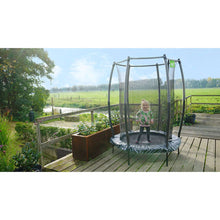 Load image into Gallery viewer, EXIT Tiggy junior trampoline with safety net ø140cm - Black/Grey