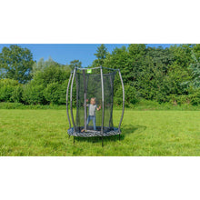 Load image into Gallery viewer, EXIT Tiggy junior trampoline with safety net ø140cm - Black/Grey