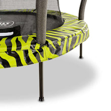 Load image into Gallery viewer, EXIT Tiggy junior trampoline with safety net ø140cm - Black/Green