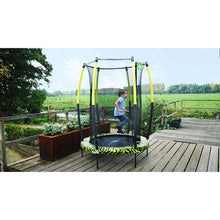 Load image into Gallery viewer, EXIT Tiggy junior trampoline with safety net ø140cm - Black/Green