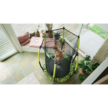 Load image into Gallery viewer, EXIT Tiggy junior trampoline with safety net ø140cm - Black/Green