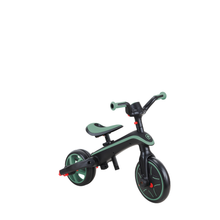 Load image into Gallery viewer, Foldable Explorer Trike Bike 4 in 1  - Green