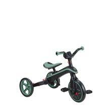 Load image into Gallery viewer, Foldable Explorer Trike Bike 4 in 1  - Green