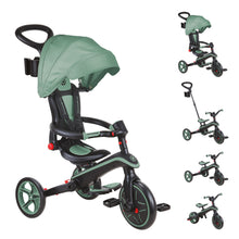 Load image into Gallery viewer, Foldable Explorer Trike Bike 4 in 1  - Green