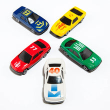 Load image into Gallery viewer, Road mat with toy cars and traffic signs