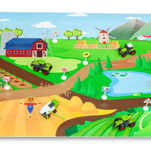 Cargar imagen en el visor de la galería, Alfombra de la Granja con Tractores de juguete