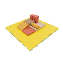 Cargar imagen en el visor de la galería, Alfombra Infantil Puzzle de Foam 180x180cm - Amarillo Verde