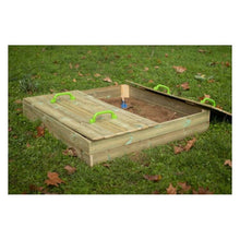 Cargar imagen en el visor de la galería, Arenero de madera OBEN con cubierta de madera  M