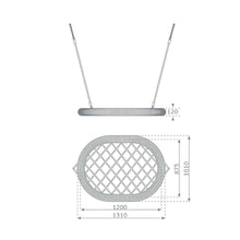 Carregar imatge al visor de la galeria, Seient Niu Oval per a gronxador ús públic