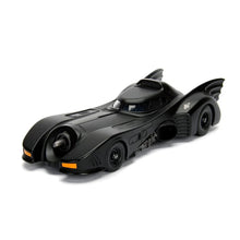 Load image into Gallery viewer, 1989 Metallic Batmobile 1:24 Scale with Batman Figure