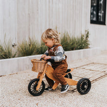 Load image into Gallery viewer, Tiny Tot 2-in-1 Wooden Balance Bike and Tricycle - Bamboo