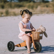Load image into Gallery viewer, Tiny Tot 2-in-1 Wooden Balance Bike and Tricycle - Bamboo