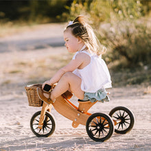 Load image into Gallery viewer, Tiny Tot 2-in-1 Wooden Balance Bike and Tricycle - Bamboo