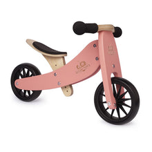 Cargar imagen en el visor de la galería, Bicicleta de equilibrio y triciclo de madera 2 en 1 Tiny Tot  - Coral