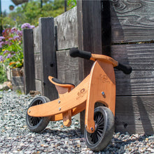 Load image into Gallery viewer, Tiny Tot Plus 2-in-1 Wooden Balance Bike and Tricycle - Bamboo