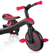 Load image into Gallery viewer, Tricycle and balance bike 2 in 1 Trike - Red