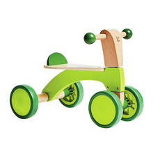 Cargar imagen en el visor de la galería, Bicicleta sin pedales de madera color verde
