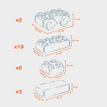 Cargar imagen en el visor de la galería, Bloques de construcción Mega Bricks 30 Wheels
