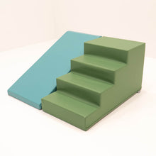 Carregar imagem no visualizador da galeria, Bloques de Espuma para Psicomotricidade Escada e Escorrega - Verde