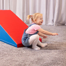 Load image into Gallery viewer, Foam Blocks for Motor Skills Stairs and Slide - Red and Blue
