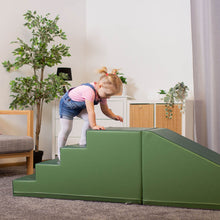 Load image into Gallery viewer, Foam Blocks for Motor Skills Stairs and Slide - Green
