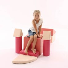 Load image into Gallery viewer, Iglu Castle Pink Foam Blocks