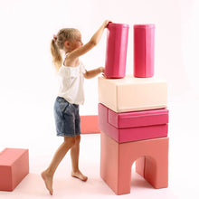 Load image into Gallery viewer, Iglu Castle Pink Foam Blocks