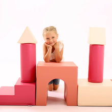 Load image into Gallery viewer, Iglu Castle Pink Foam Blocks