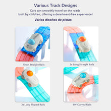 Carregar imatge al visor de la galeria, Bloques Magnéticos con Coches y Pista de Carreras - 115 piezas