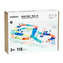 Carregar imatge al visor de la galeria, Bloques Magnéticos con Coches y Pista de Carreras - 115 piezas