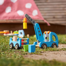 Cargar imagen en el visor de la galería, Camión Grua de Madera con Remolque Goki