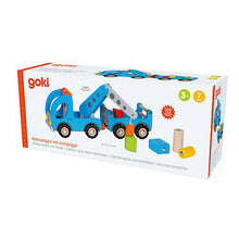 Cargar imagen en el visor de la galería, Camión Grua de Madera con Remolque Goki