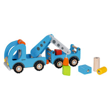 Cargar imagen en el visor de la galería, Camión Grua de Madera con Remolque Goki