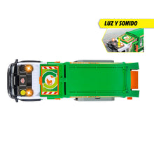 Load image into Gallery viewer, Camión de Reciclaje Volvo Dickie 55 cm con luz y sonido
